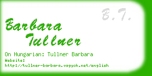 barbara tullner business card